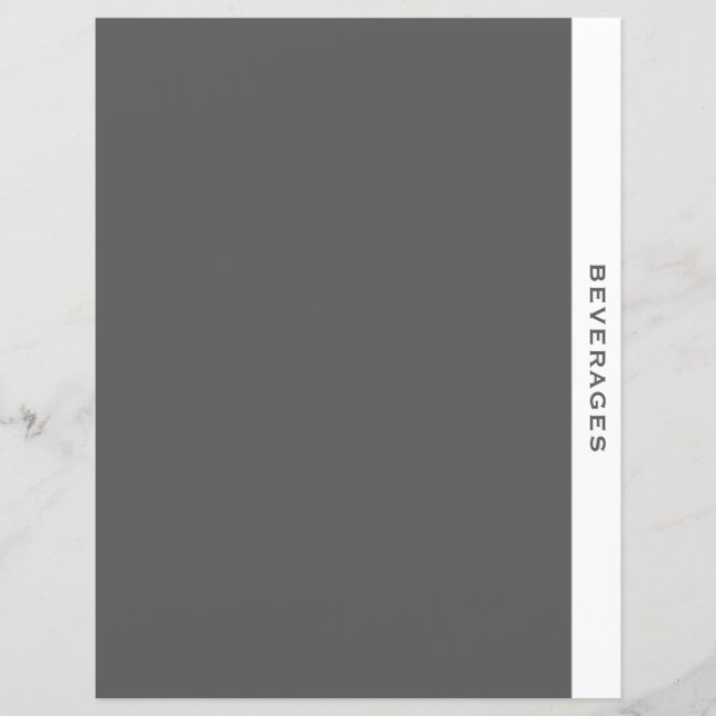 Rezessionsabteilung | Getränke | Grau und Weiß (Vorderseite)