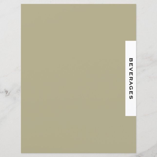 Rezessionsabteilung | Getränke | Seite Schwarz/Wei (Vorderseite)