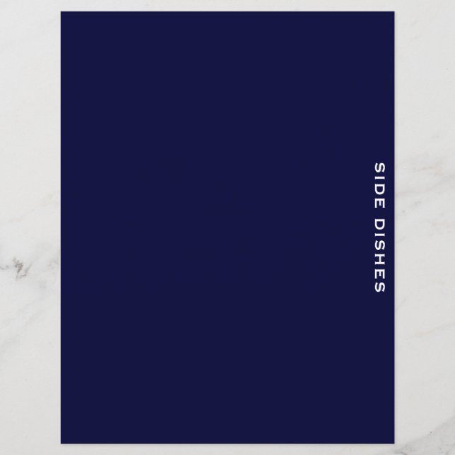 Rezessionsabteilung | Navy Blue & White | Seitlich (Vorderseite)