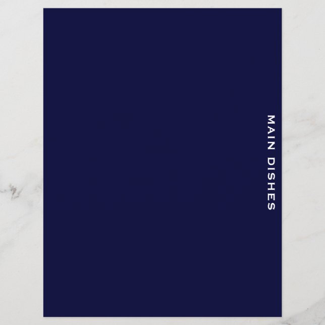 Rezessionsabteilung | Navy Blue & White | Wichtigs (Vorderseite)