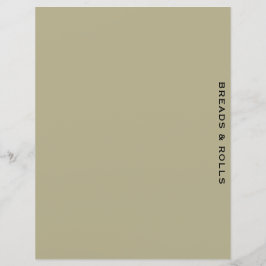 Rezessionsabteilung | Seite & Schwarz | Breads & R