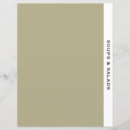 Rezessionsabteilung | Suppen und Salate | Schwarz-