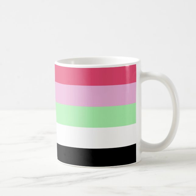 Rezipromantische Pride-Flagge Kaffeetasse (Rechts)