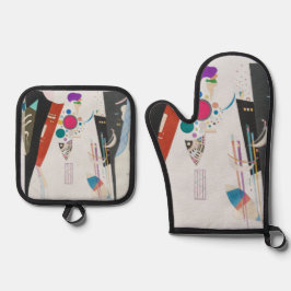 Reziprozitätsabkommen, Kandinsky, Abstrakte Kunst Ofenhandschuh & Topflappen-Set