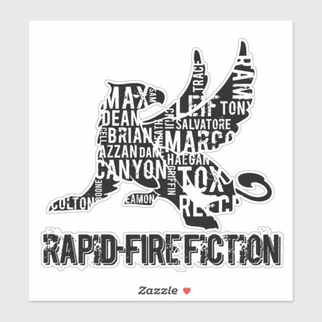 RFF Griffin Cut-out Sticker BLKlogo (Blatt)