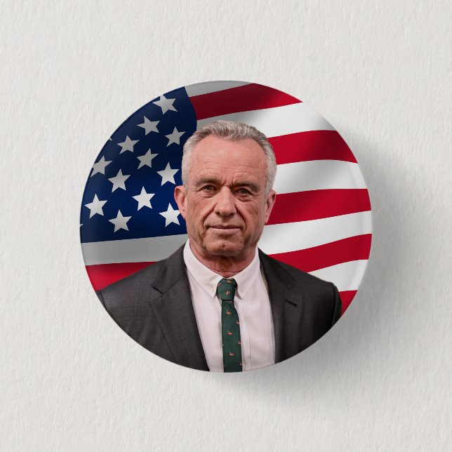 RFK für den Präsidenten 2024 Button (Vorderseite)