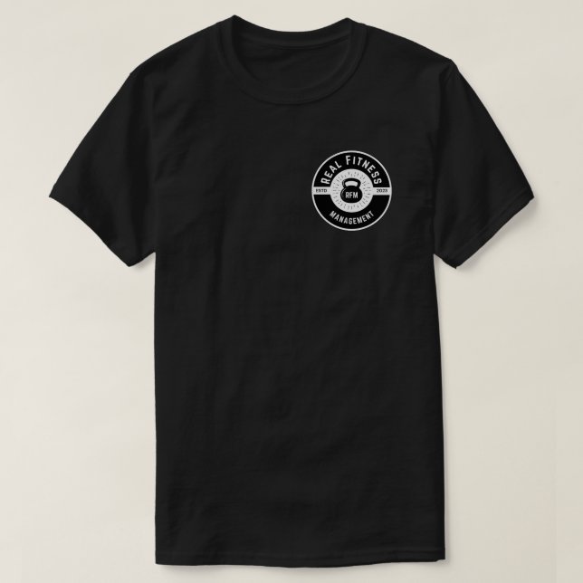 RFM Echte Arbeit. Wirkliche Ergebnisse. Echte Fitn T-Shirt (Design vorne)