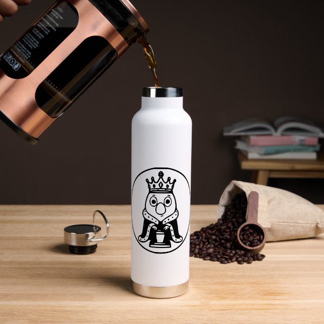 RG RA Ei-Kunst Trinkflasche (Kaffee (gedreht))