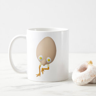 RG & RA Skurriler Ei-Charakter Süßes Design Kaffeetasse