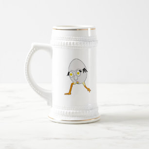 RG & RA Skurriles Ei-Charakter Süßes Design Bierglas