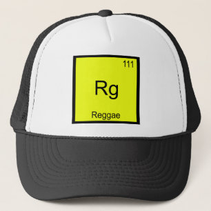 Rg - Reggae Lustig Chemie-Element-Symbol-T-Shirt Truckerkappe