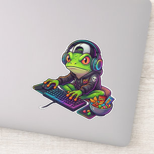 RGB-Chaos-Gamer-Frosch Aufkleber