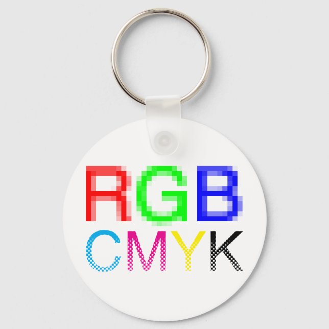 RGB CMYK SCHLÜSSELANHÄNGER (Vorderseite)