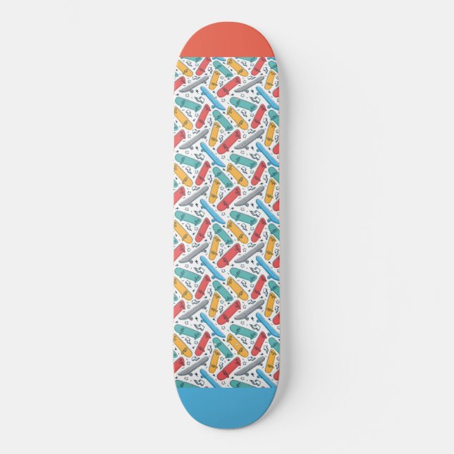 RGB Doodle Skateboard (Vorderseite)