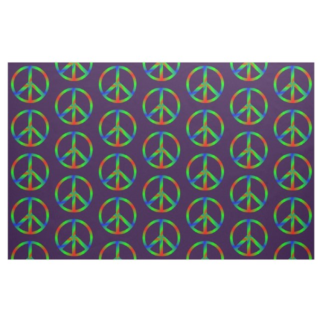 RGB-Friedenszeichen Stoff (Fat Quarter (45,7 x 55,9 cm))