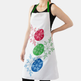 RGB Snowflakes Schürze