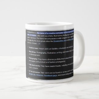 RGPhoto Wermz Logo mit Beschreibung Giant Coffee M Jumbo-Tasse