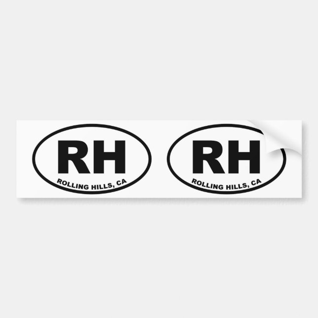 RH Rolling Hills Autoaufkleber (Vorne)