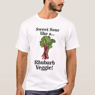 Rhabarber Gemüse Essen Lustig T-Shirt
