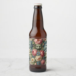 Rhapsody Road - Gothic Floral Pillow Bierflaschenetikett