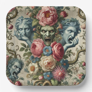 Rhapsody Road - Gothic Floral Pillow Pappteller