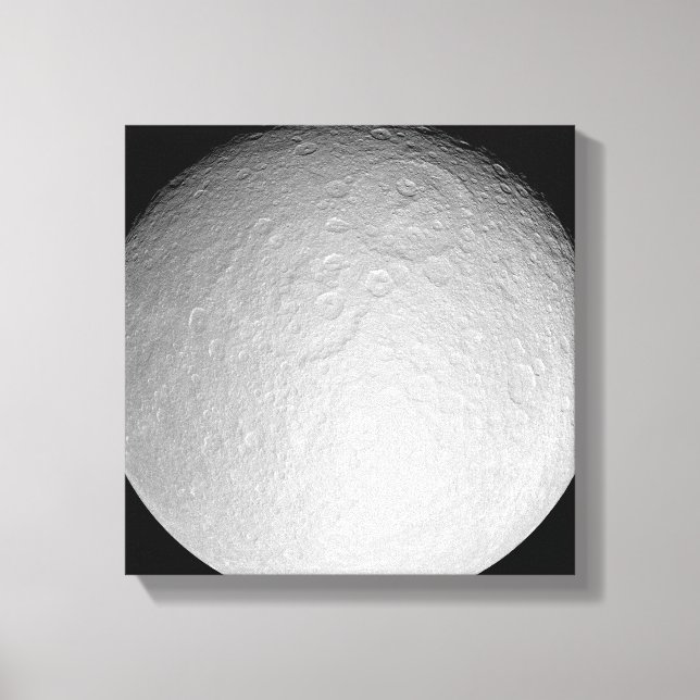 Rhea des Saturn-Eismondes Leinwanddruck (Vorderseite)