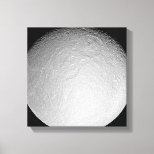 Rhea des Saturn-Eismondes Leinwanddruck