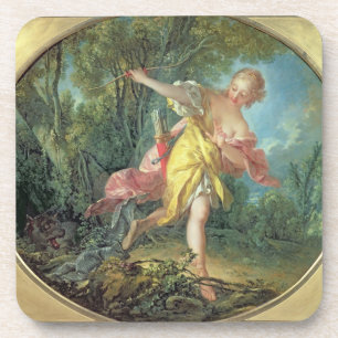 Rhea Sylvia, die vom Wolf, 1756 flieht Untersetzer