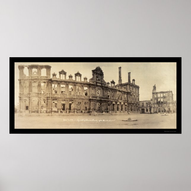 Rheims City Rheims Foto 1919 Poster (Vorne)