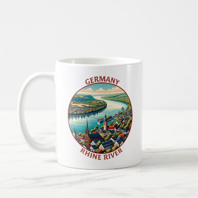 Rhein Deutschland Kaffeetasse (Links)