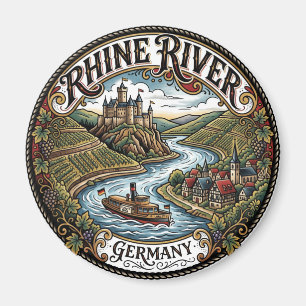 Rhein Deutschland Magnet