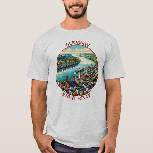 Rhein Deutschland T-Shirt (Vorderseite)