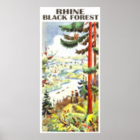 Rhein, Schwarzwald, Deutschland. Vintage