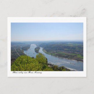 Rhein-Tal nahe Bonn, Deutschland Postkarte