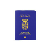 Rheinbergen Passport Cover - blau