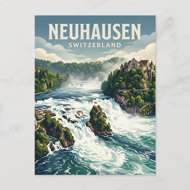 Rheinfall Schweiz Postkarte (Vorderseite)
