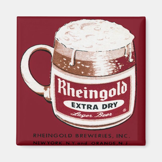 Rheingold Extra Dry Lager Ber Kühlschrankmagnet (Vorne)