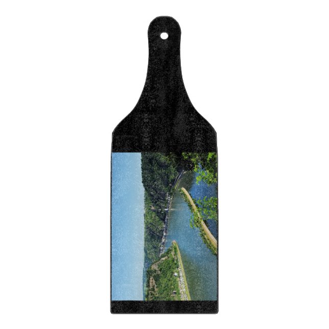 Rheintal an der Loreley Schneidebrett (Vorderseite)