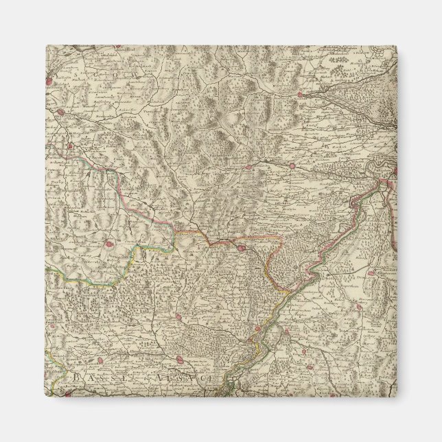 Rheintal, Frankreich 2 Magnet (Vorne)