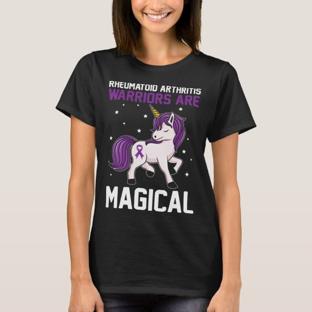 Rheumatoid Arthritis Warriors Are Magical Awarenes T-Shirt (Vorderseite)