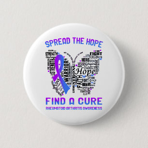 Rheumatoide Arthritis Aufklärung Monat Band Gesche Button
