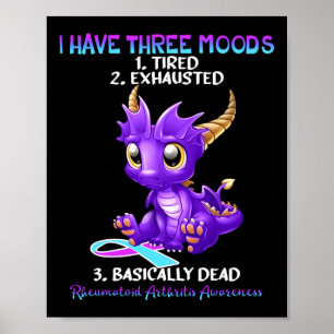 Rheumatoide Arthritis Bewusstsein Dragon I habe dr Poster