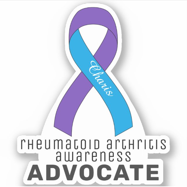 Rheumatoide Arthritis Bewusstsein für Vinyl-Sticke Aufkleber (Vorderseite)