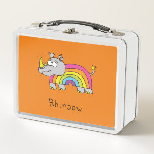 Rhinbow Rhino Lunch Box Orange