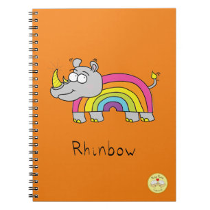 Rhinbow Rhino Rainbow Carnet Orange