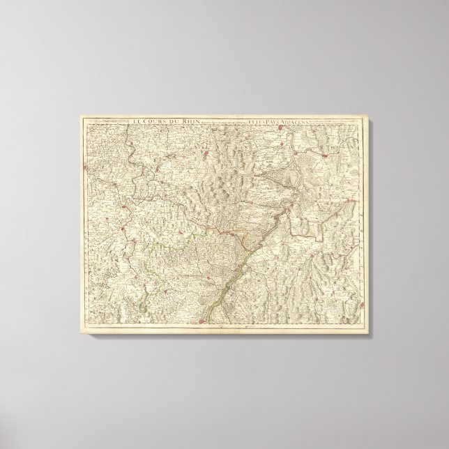 Rhine River Valley Leinwanddruck (Vorderseite)