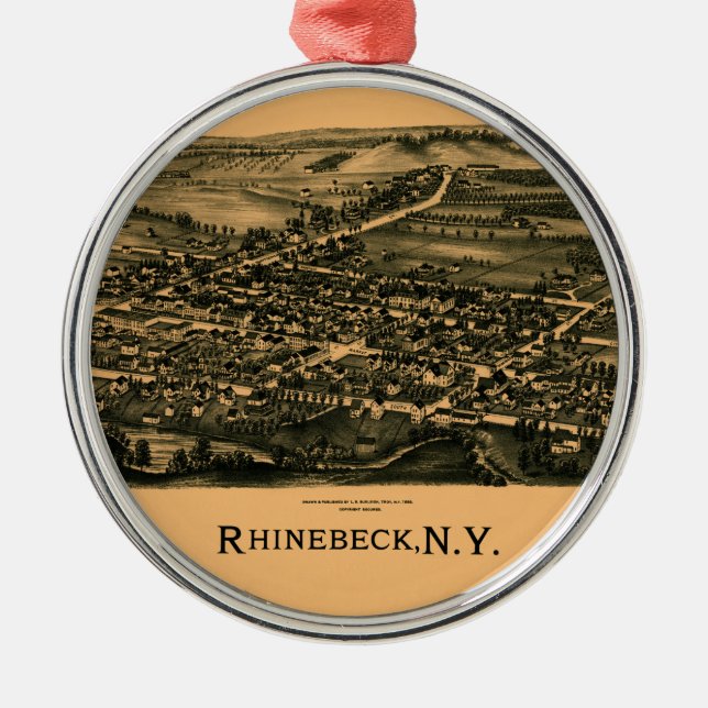 Rhinebeck 1890 ornament aus metall (Vorne)