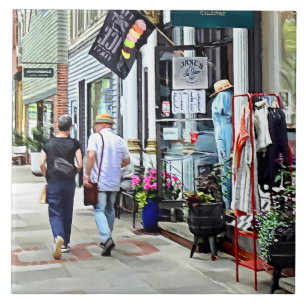 Rhinebeck NY - Shopping auf Market Street Fliese