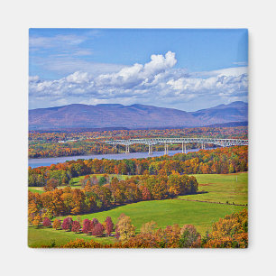 Rhinecliff Bridge im Herbst Magnet