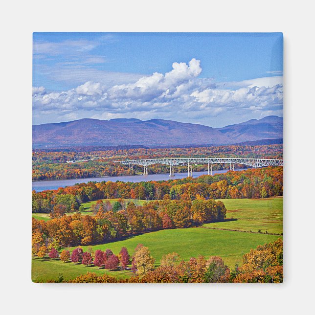 Rhinecliff Bridge im Herbst Magnet (Vorne)